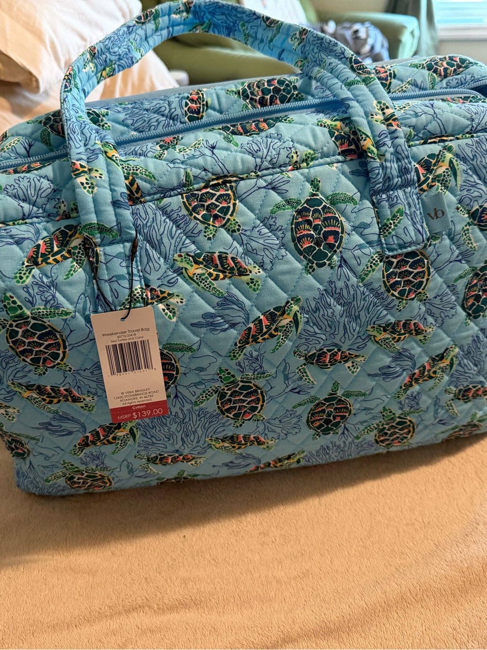 Vera Bradley Turtles and Coral Grand Traveller